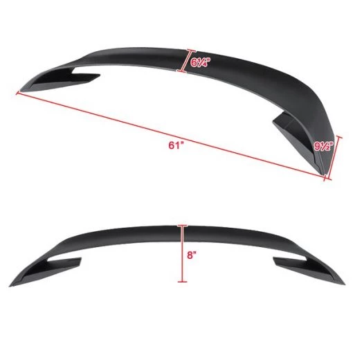 15-19 Ford Mustang Gt3 Style Spoiler- Matte Black