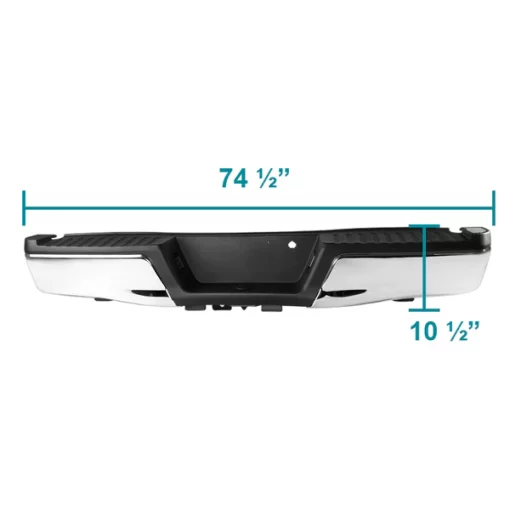 15-17 Ford F150 Rear Bumper-Chrome