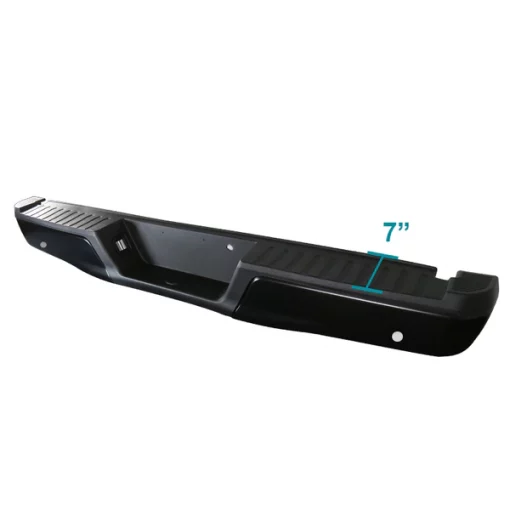 15-17 Ford F150 Rear Bumper-Black With Parking Sensor Holes