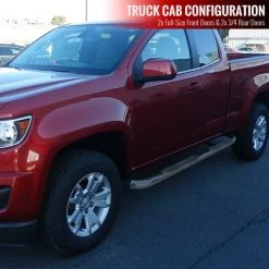 15-Up Chevrolet Colorado 3 Inch Side Step Bar Chrome – Extended Cab