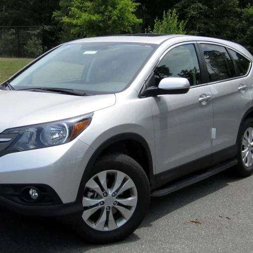 12-13 Honda CRV 3 Inches Side Step Bar – Black Coated