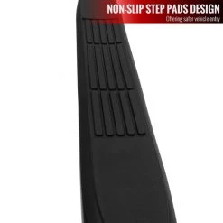 Spec-D Tuning 00-04 Dodge Dakota 3 Inches Round Side Step Bar - Black - Quad Cab 6 00-04 Dodge Dakota 3 Inches Round Side Step Bar – Black – Quad Cab