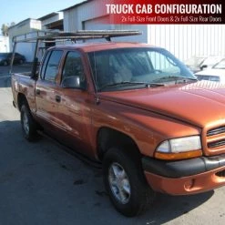 Spec-D Tuning 00-04 Dodge Dakota 3 Inches Round Side Step Bar - Black - Quad Cab 10 00-04 Dodge Dakota 3 Inches Round Side Step Bar – Black – Quad Cab