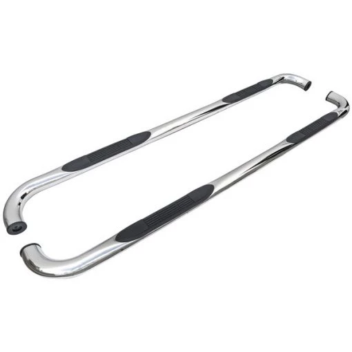 00-04 Dodge Dakota 3 Inch Round Stainless Finish Side Step Bars