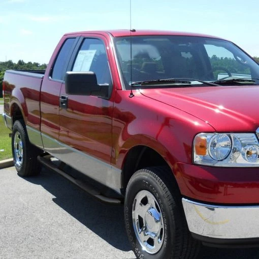 04-08 Ford F150 3 Inches Round Side Step Bar – Black – Super Cab