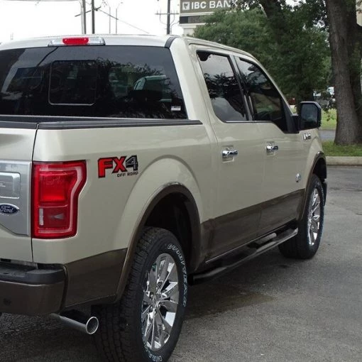 15-18 Ford F150 3 Inches Round Side Step Bar – Black – Supercrew