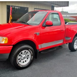 Spec-D Tuning 97-04 Ford F150/F250 3 Inches Round Side Step Bar, SSB3-F15099RCBK-WB 5 97-04 Ford F150/F250 3 Inches Round Side Step Bar, SSB3-F15099RCBK-WB