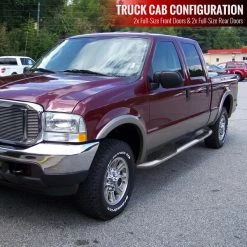 99-12 Ford F250 3in. Rd StnlessFnsh SideStepBars, SSB3-F25099CCS2-WB