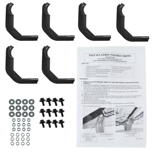 05-17 NissanFrntier 3in.es Rd Sd StepBar, Blk, CrewCab, SSB3-FRO05CCS2-WB