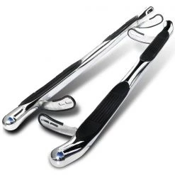 Spec-D Tuning 01-07 Toyota Highlander 3 Inch Round Stainless Finish Side Step Bars