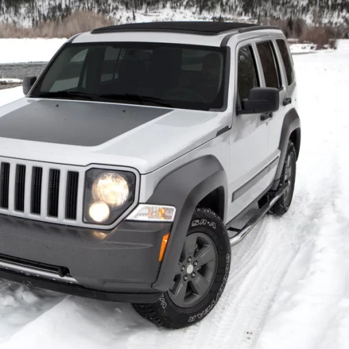 08-13 Jeep Liberty 3 Inches Round Side Step Bar Chrome