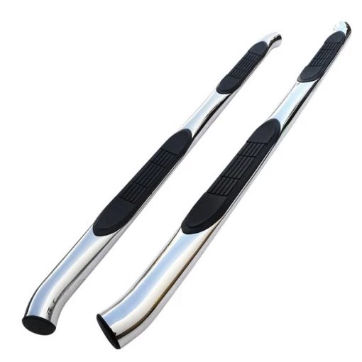 Spec-D Tuning 02-06 Acura Mdx 3 Inch Round Stainless Finish Side Step Bars 1 02-06 Acura Mdx 3 Inch Round Stainless Finish Side Step Bars