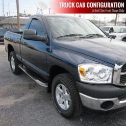 02-08 Dodge Ram 3in. Rd Stnless Finish Side StepBars, SSB3-RAM02RCS2-WB