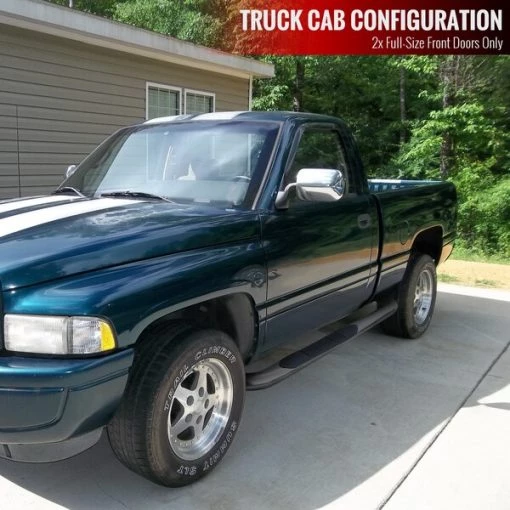 94-01 Dodge Ram 3 Inches Round Side Step Bar Chrome Regular Cab