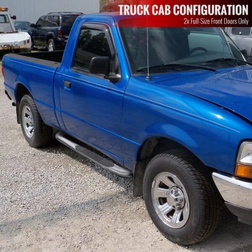 98-11 Ford Ranger 3 Inches Round Side Step Bar Chrome – Regular Cab