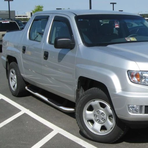 06-12 Honda Ridgeline 3in. Rd StnlessFnsh SideStepBars, SSB3-RGL05S2-WB