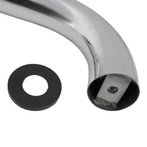 01-13 Chevrolet Silverado 3 Inch Round Stainless Finish Side Step Bars