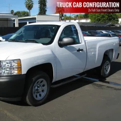 02-09 Chevrolet Silverado 3in.es Round Side Step Bar, SSB3-SIV99RCBK-WB