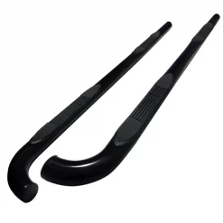 Spec-D Tuning 01-04 Toyota Tacoma 3 Inches Round Side Step Bar - Black -Double Cab