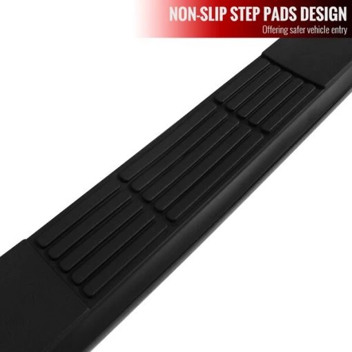 01-04 Toyota Tacoma 3 Inches Round Side Step Bar – Black -Double Cab
