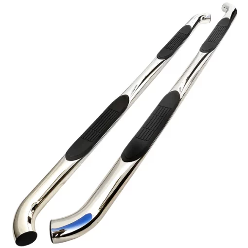 05-12 Toyota Tacoma 3 Inch Round Stainless Finish Side Step Bars