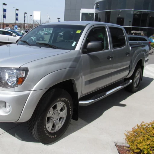 05-12 Toyota Tacoma 3 Inch Round Stainless Finish Side Step Bars