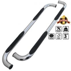 Spec-D Tuning 00-13 Chevrolet Tahoe 4 Door 3 Inches Side Step Bar Chrome