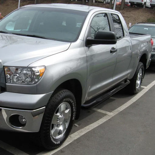 07-14 Toyota Tundra 3 Inches Round Side Step Bar – Black -Double Cab