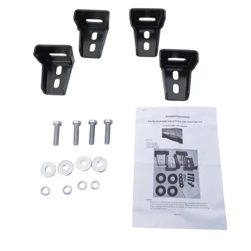 87-06 Jeep Wrangler 3in. Rd StnlessFnsh SideStepBars, SSB3-WRG87S2-WB