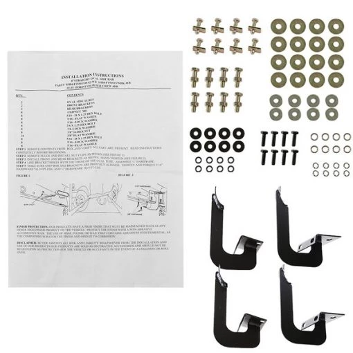 01-03 Ford F150 Supercrew Side Step Bar-Black