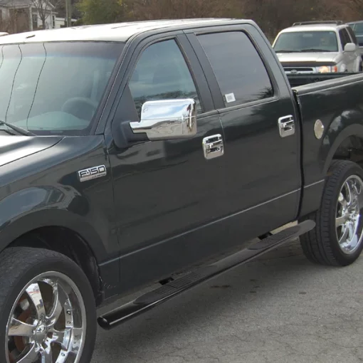 04-08 Ford F150 4 Inch Oval Black Side Step Bars