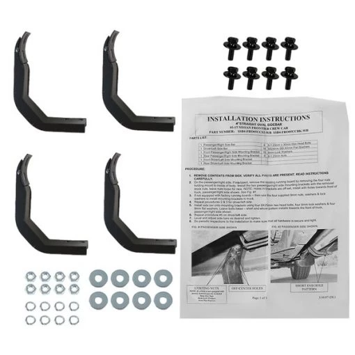 05-17 Nissan Frontier 4 Inch Oval Stainless Finish Side Step Bars