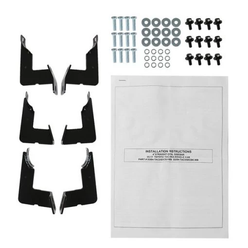 05-17 Toyota Tacoma 4 Inch Oval Stainless Finsih Side Step Bars