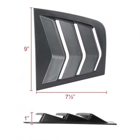 11-21 Dodge Charger Side Window Louvers Matte Black