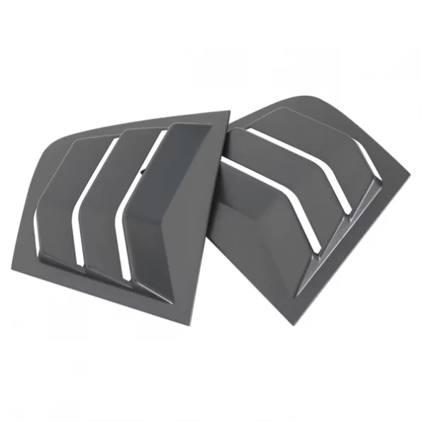 11-21 Dodge Charger Side Window Louvers Matte Black
