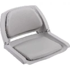 Wise Seating Wise 8WD139LS717 Deluxe Molded Plastic Fold-Down Seat w/Cushions, Gray/