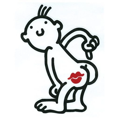 6×8 Kiss My Butt Guy