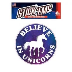 Stick Ems 6x8 Believe in Unicorns Circle
