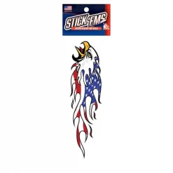 Stick Ems 3x10 Eagle Head with USA Flames