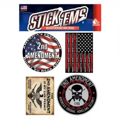 Stick Ems 6x8 2nd Amendment 4/sheet