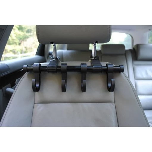 Headrest Multi-Hanger 4 Hook – Black