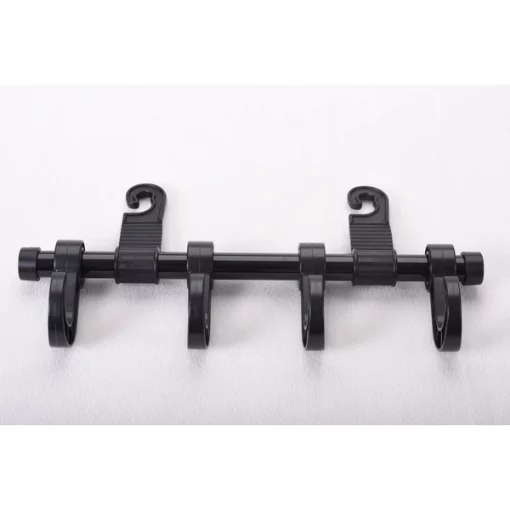 Headrest Multi-Hanger 4 Hook – Black