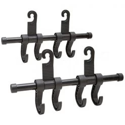 Maxsa Innovations Headrest Multi-Hanger 4 Hook, PK 2
