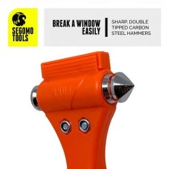 4 x Emergency Escape Safety Hammers w/Window Breaker, Seat Belt Cutter