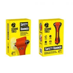 4 x Emergency Escape Safety Hammers w/Window Breaker, Seat Belt Cutter
