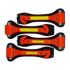 Segomo Tools 4 x Emergency Escape Safety Hammers w/Window Breaker, Seat Belt Cutter
