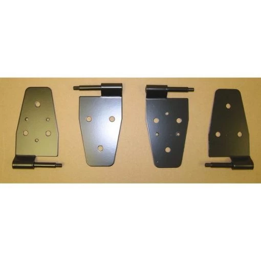 DOOR HINGE KIT, 87-06JEEP WRANGLER WITH STEEL HALF DOORS, BLACK