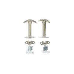 Rugged Ridge HOOD CATCH SET, CHROME, 55-95 JEEP CJ AND WRANGLER