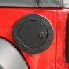 Rugged Ridge FUEL COVER BLACK ALUMINUM, 07-16 WRANGLER LOCKING