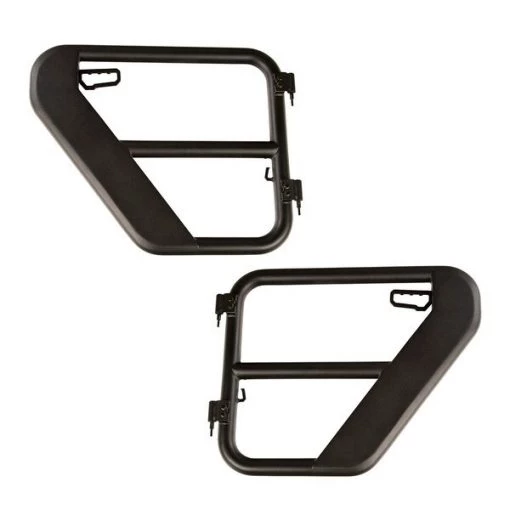 TUBE DOORS, REAR, TEXTURED BLACK; 18-19 JEEP WRANGLER/GLADIATOR